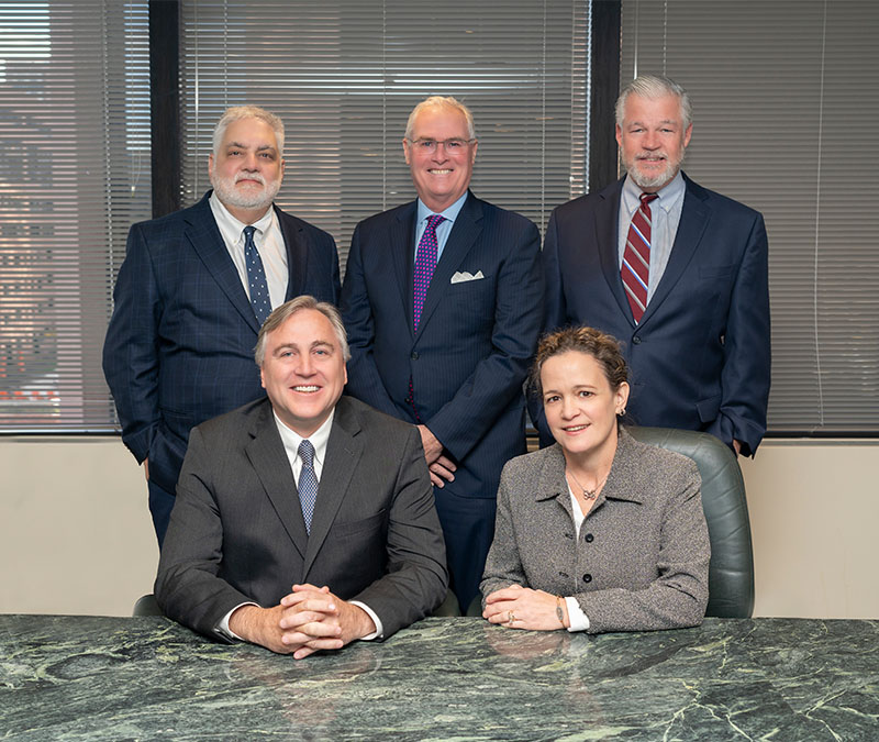 Executive Committee: Seated (from left): Robert Braumuller, Susan E. Galvão Standing (from left): Peter N. Bassano, William P. Harrington, Jonathan A. Murphy